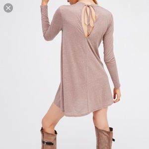 Free People First Date Dress in Taupe Size S